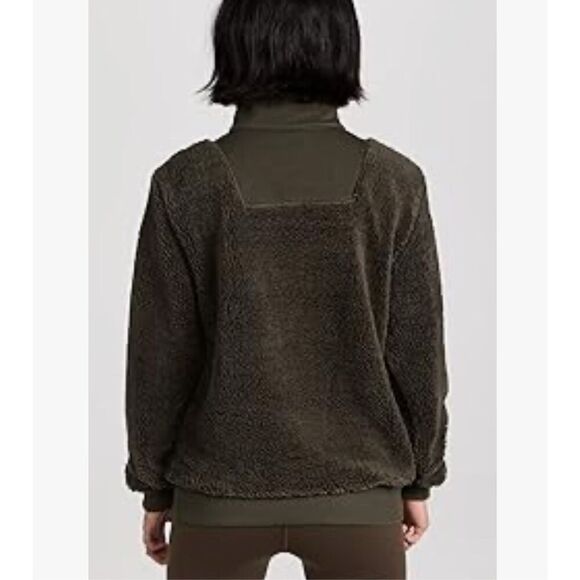 Sweaty Betty Women's Sherpa Half Zip Long Sleeve Sweatshirt Mountain Green Size - Picture 8 of 9